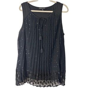 EUC Lane Bryant Black Sleeveless Top
